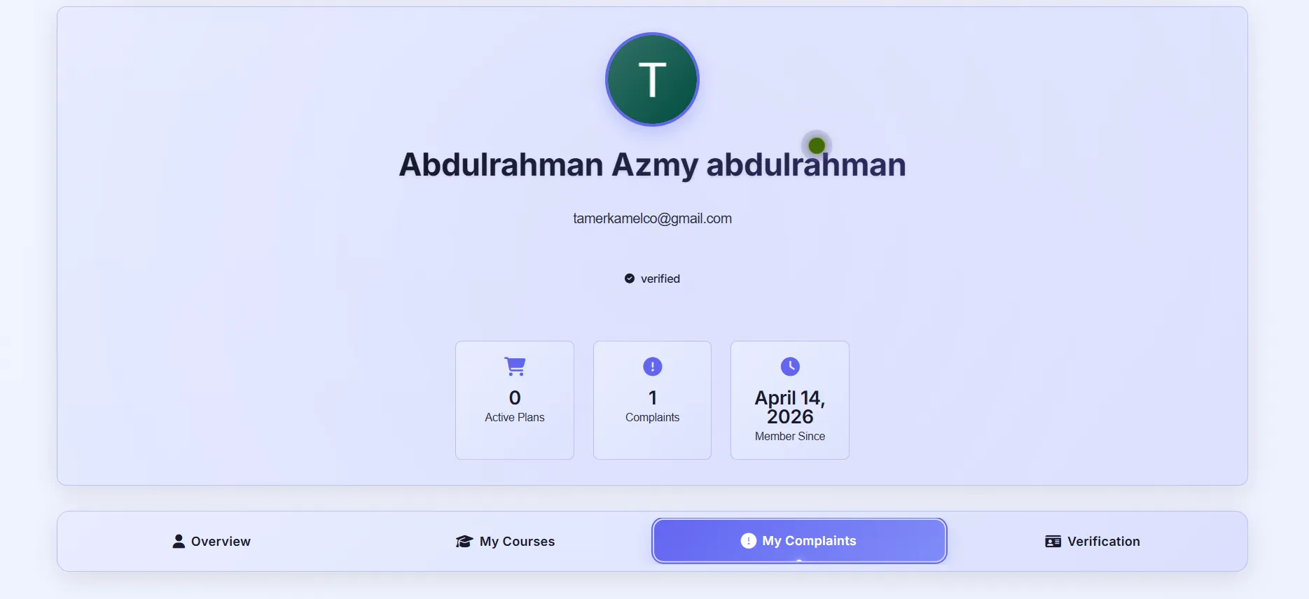 الملف الشخصي